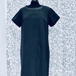 eShakti black shirt dress 1X (18w)